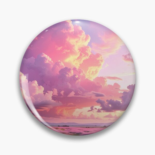 Item preview, A sunset with a field of flowers and clouds designed and sold by KassiesKreation.