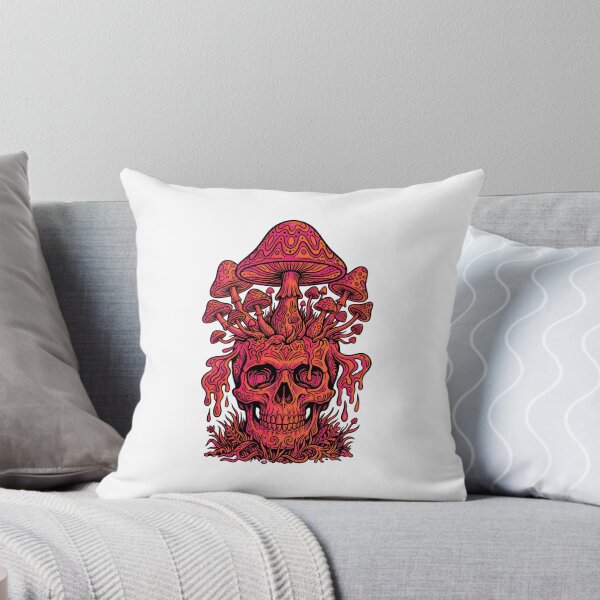 Item preview, Psychedelic Skull Mushroom Dark Art - Trippy Groovy Design designed and sold by InfiniteOrbit.