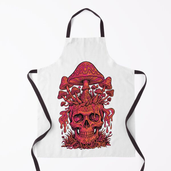 Item preview, Psychedelic Skull Mushroom Dark Art - Trippy Groovy Design designed and sold by InfiniteOrbit.