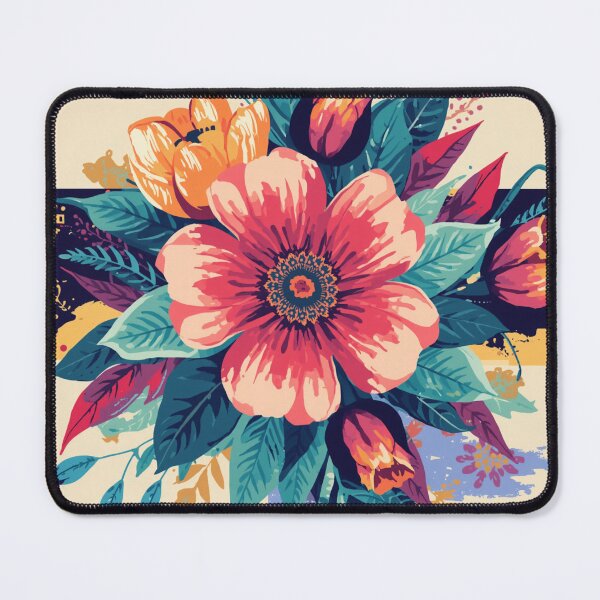 Item preview, Vibrant Botanical Bloom – Colorful Floral Art Sticker designed and sold by ModernMoodCo.
