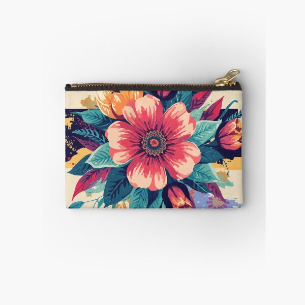 Item preview, Vibrant Botanical Bloom – Colorful Floral Art Sticker designed and sold by ModernMoodCo.