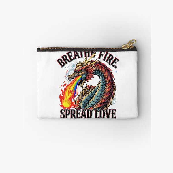 Item preview, Breathe Fire Spread Love Rainbow Dragon LGBTQ Pride T-Shirt designed and sold by Vvmd.