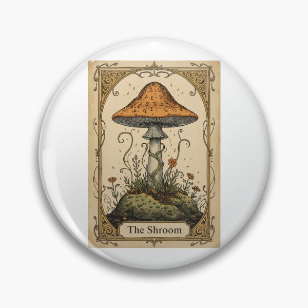 Item preview, The Shroom — Magical Mushroom Tarot Card Sticker for Witches, Cottagecore and Fungi Lovers designed and sold by jojodebondy.