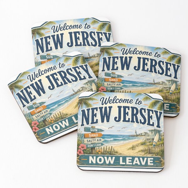 Item preview, Welcome to New Jersey Now Leave Funny Beach Sign Shirt | Jersey Shore Vacation Humor designed and sold by 18 Life Outlaw.