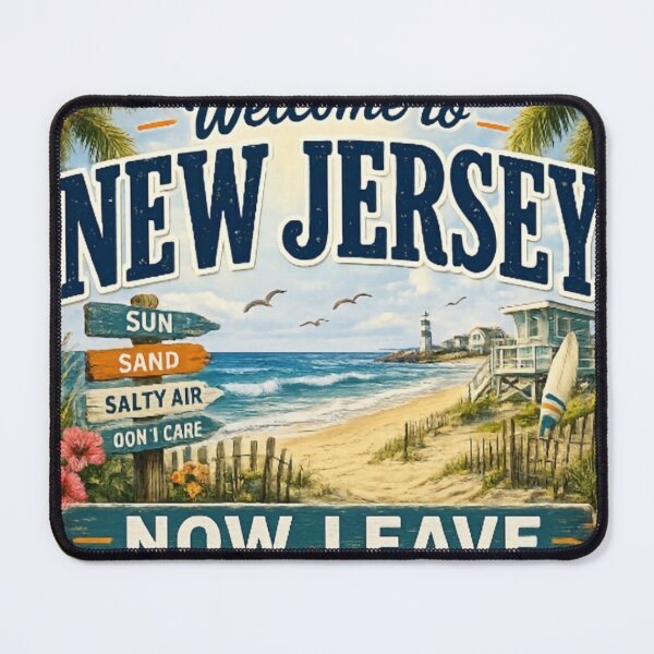 Item preview, Welcome to New Jersey Now Leave Funny Beach Sign Shirt | Jersey Shore Vacation Humor designed and sold by Diesel outlaw .