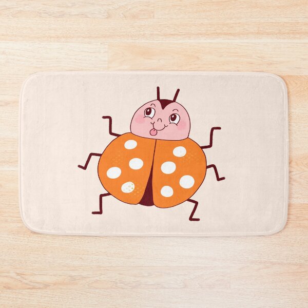 Item preview, Silly Orange Ladybug (Creme) designed and sold by yellowflowerhut.