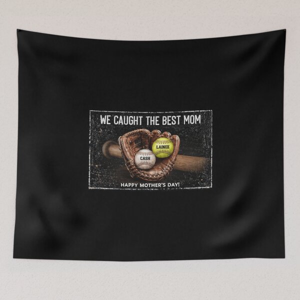 Item preview, Best Mom Baseball Softball Mother’s Day Personalized Sports Classic T-Shirt designed and sold by MichaelAdamArt.