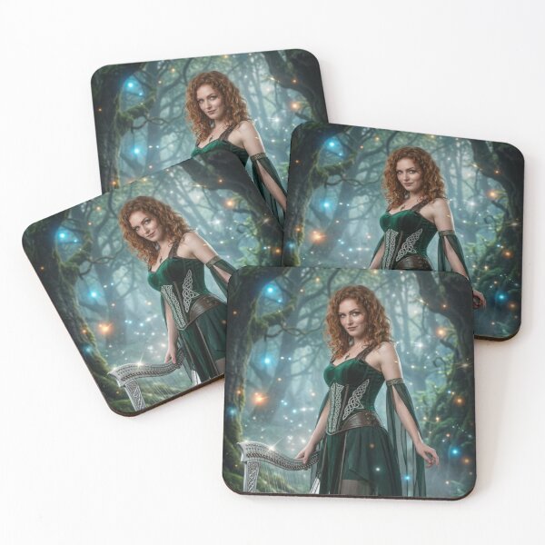 Item preview, Celtic Elven Elfhame Harper in Magic Forest designed and sold by Kloshfresh.