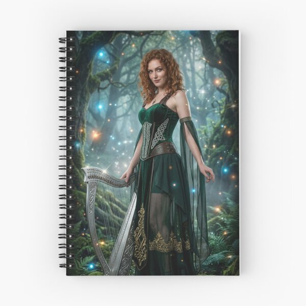 Item preview, Celtic Elven Elfhame Harper in Magic Forest designed and sold by Kloshfresh.