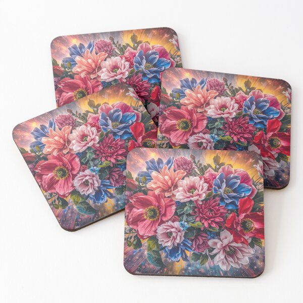 Item preview, Radiant Floral Explosion – Vibrant Bloom Bouquet Art designed and sold by ModernMoodCo.