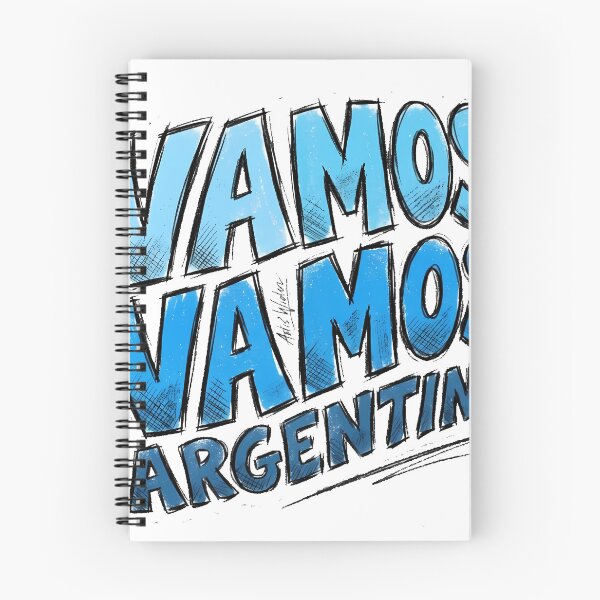 Item preview, Vamos Vamos Argentina Football Chant Hand-Drawn Typography designed and sold by Ayiyi Shop.
