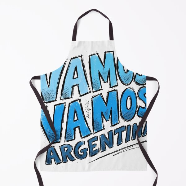 Item preview, Vamos Vamos Argentina Football Chant Hand-Drawn Typography designed and sold by Ayiyi Shop.