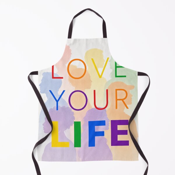 Item preview, Love Your Life Pride Colors LGBTQ+ Silhouette Design designed and sold by Xavier's Place.