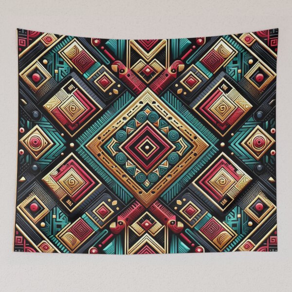 Item preview, African Tribal Pattern – Afrocentric Geometric Design | Cultural Decor & Fashion Print designed and sold by BloomyBCrafts.