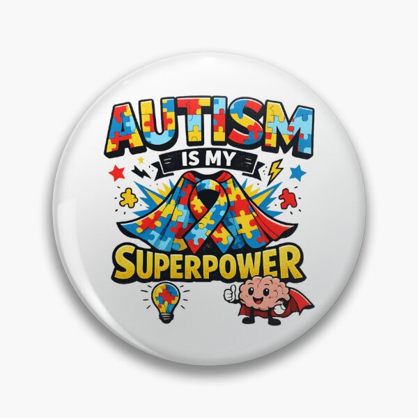 Item preview, Autism Is My Superpower - Puzzle Ribbon Awareness designed and sold by SidTastic .