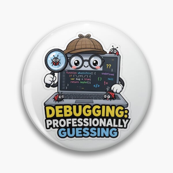 Item preview, Debugging Professionally Guessing Cute Programmer Humor designed and sold by DebugLab.