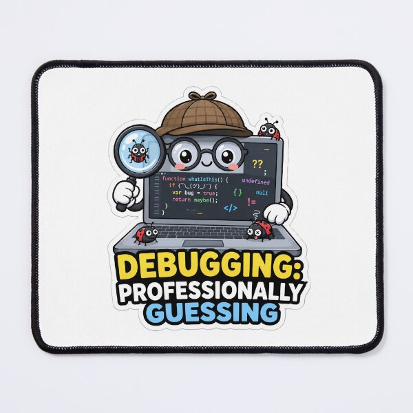 Item preview, Debugging Professionally Guessing Cute Programmer Humor designed and sold by DebugLab.