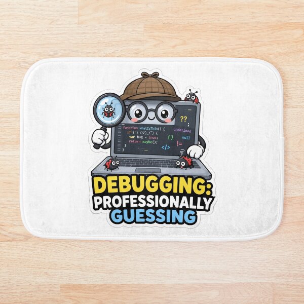 Item preview, Debugging Professionally Guessing Cute Programmer Humor designed and sold by DebugLab.