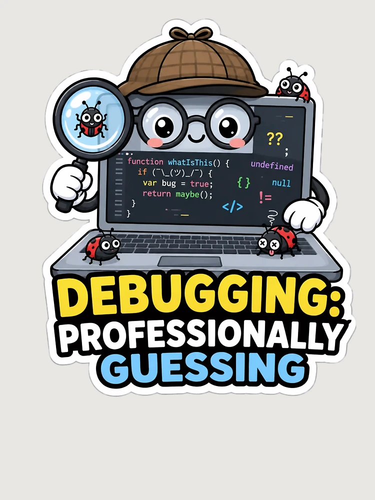 Thumbnail 6 of 6, Premium Oversized Sweatshirt, Debugging Professionally Guessing Cute Programmer Humor designed and sold by DebugLab.