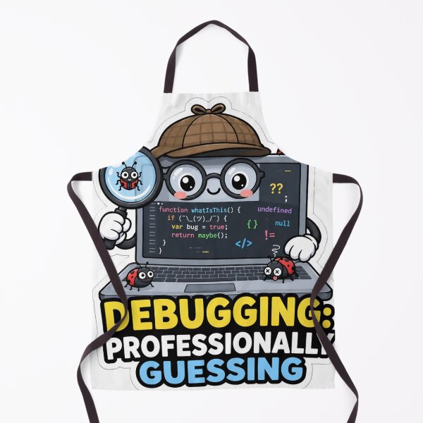Item preview, Debugging Professionally Guessing Cute Programmer Humor designed and sold by DebugLab.