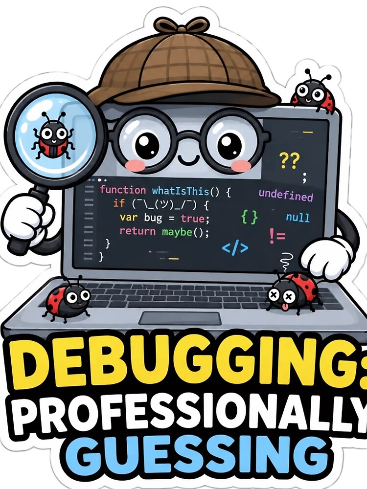 Thumbnail 5 of 5, A-Line Dress, Debugging Professionally Guessing Cute Programmer Humor designed and sold by DebugLab.