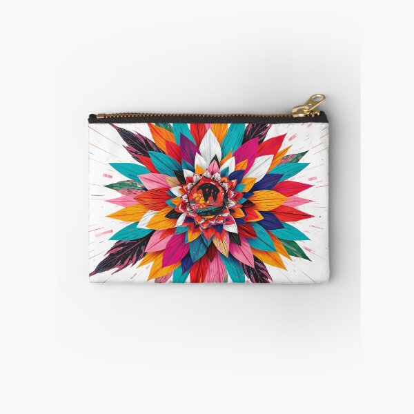 Item preview, Chromatic Bloom Mandala – Colorful Abstract Floral Art designed and sold by ModernMoodCo.