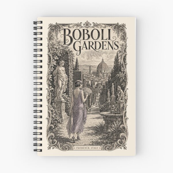 Item preview, Boboli Gardens, Florence, Italy [Wood Engraving] designed and sold by elektronen.