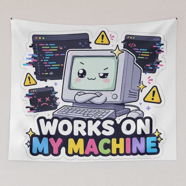 Item preview, Works On My Machine Cute Developer Sarcasm designed and sold by DebugLab.