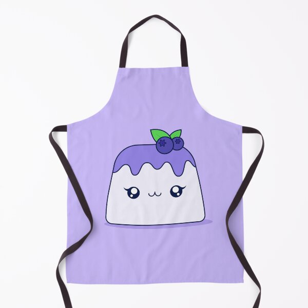 Item preview, Cute Kawaii Blueberry Pudding Dessert Character Illustration Design designed and sold by CozyLittleShop.