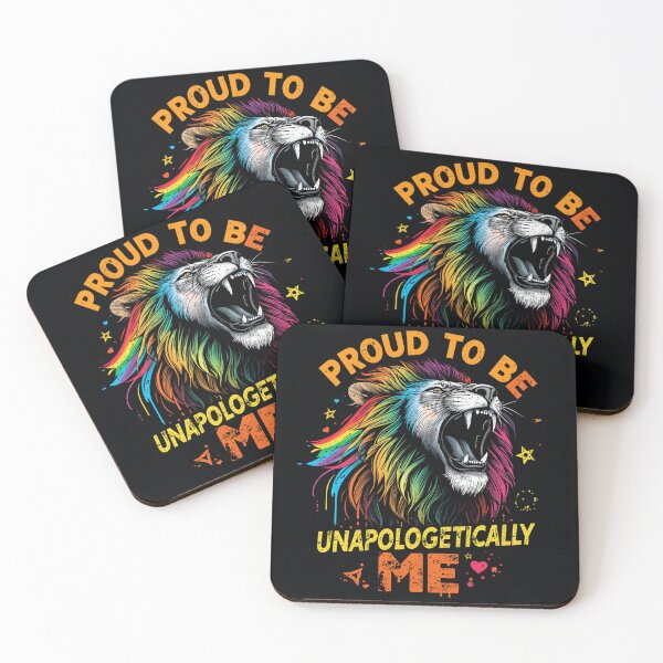 Item preview, Proud To Be Unapologetically Me Rainbow Lion LGBTQ Pride T-Shirt designed and sold by Vvmd.