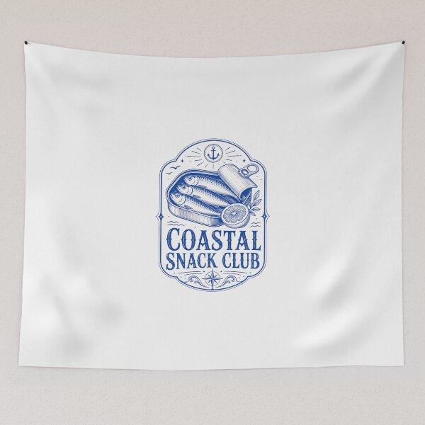 Item preview, Coastal Snack Club Tinned Fish Design designed and sold by itsmorabit.