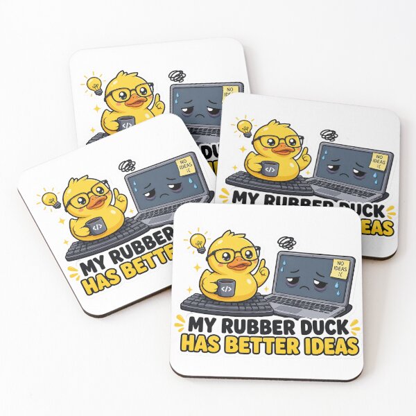 Item preview, My Rubber Duck Has Better Ideas Cute Coding Humor designed and sold by DebugLab.
