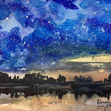 Artwork thumbnail, Starry Night by Randy Sprout Fine Art