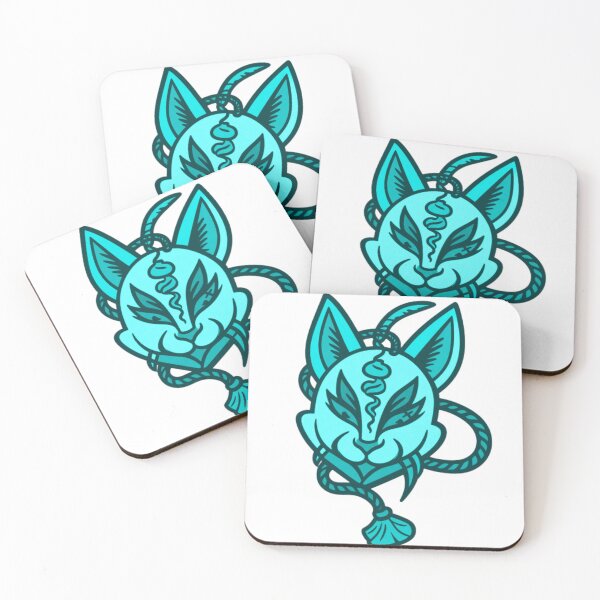 Item preview, Japanese Kitsune Mask in Neo-Traditional Style designed and sold by Ideniquo.
