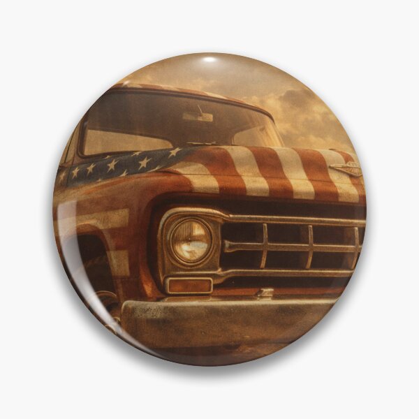 Item preview, USA Old Money – Cinematic Truck Art Print designed and sold by Ve state official.