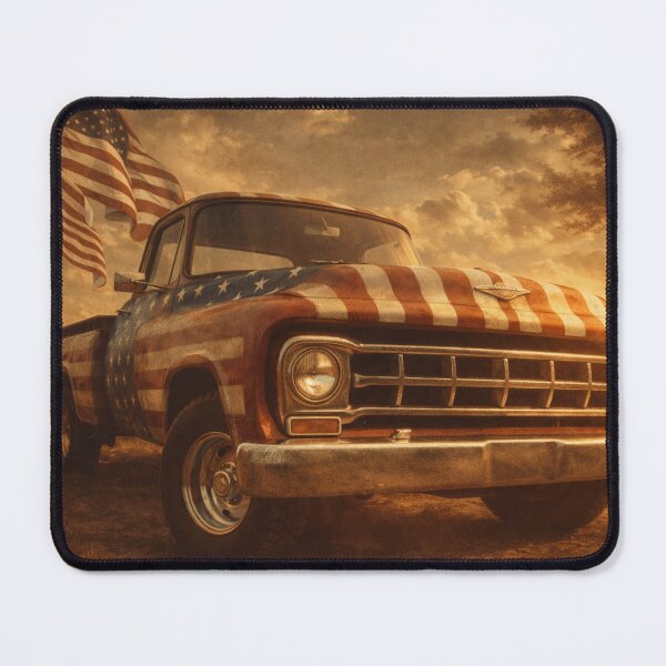 Item preview, USA Old Money – Cinematic Truck Art Print designed and sold by Ve state official.