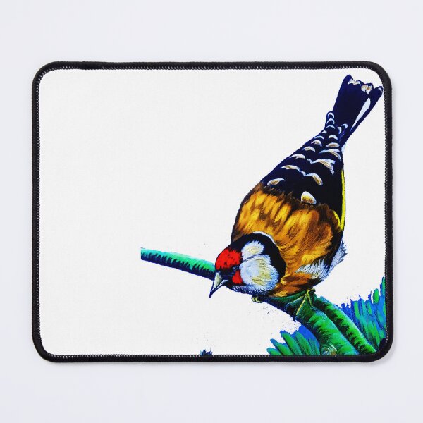 Item preview, Colorful European Goldfinch Bird Art designed and sold by Gdmark.