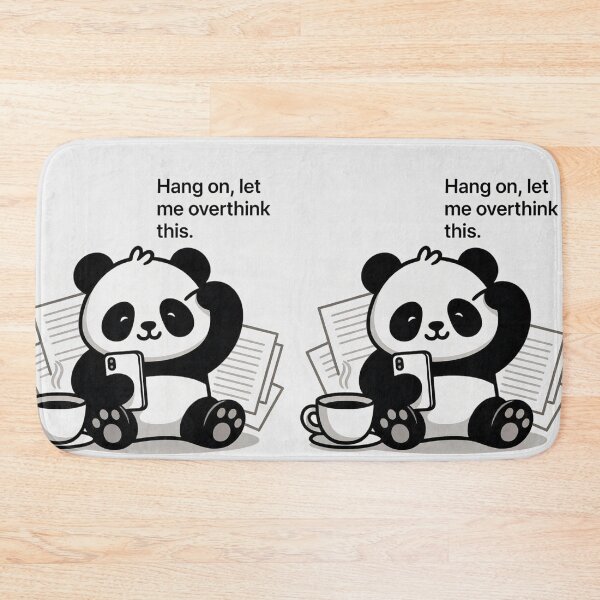 Item preview, Hang On, Let Me Overthink This Panda | Cute Anxiety Humor Gift designed and sold by GalleryPeak.