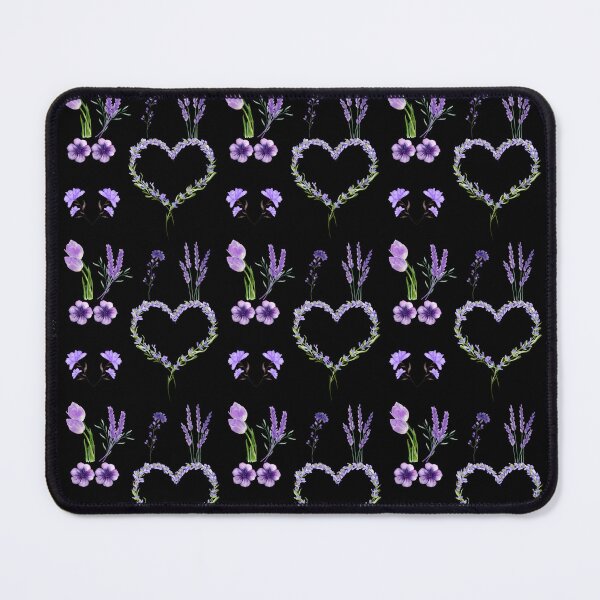 Item preview, Watercolor Lavender Heart and Purple Wildflower Aesthetic Floral Sticker Pack designed and sold by Art_IN_Design Pack.