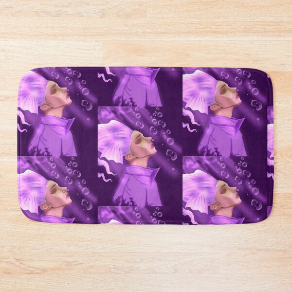 Item preview, Sad hottie Violet Silence – Emotional Purple Anime Boy designed and sold by kerissfantasyart .