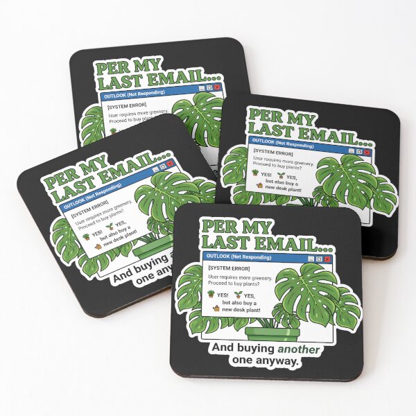 Item preview, Funny Outlook Sticker - Per My Last Email Plant designed and sold by Jankes88.