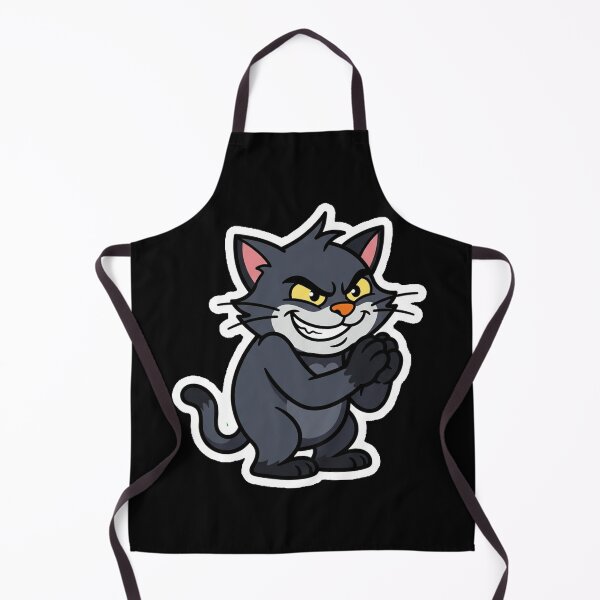 Item preview, Mischievous Black Cat Villain Plotting Sticker designed and sold by Cat Meme Fund.
