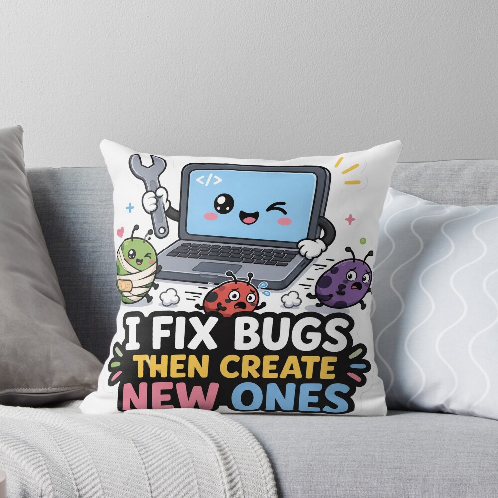 Item preview, Throw Pillow designed and sold by DebugLab.