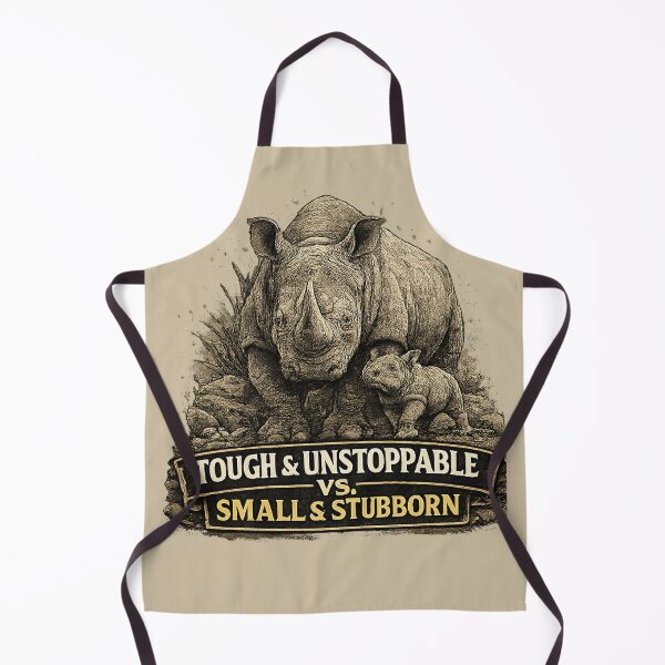 Item preview, Tough and Unstoppable vs Small and Stubborn Rhino Parent Humor designed and sold by planetreynolds.