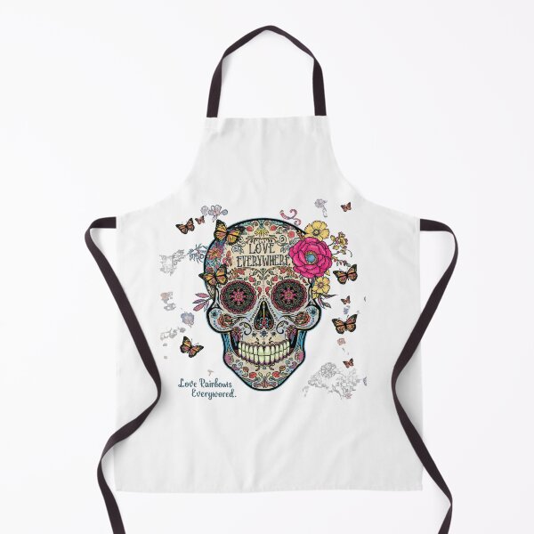 Item preview, Love Blooms Everywhere Floral Sugar Skull LGBTQ Pride T-Shirt designed and sold by Vvmd.