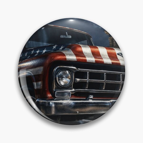 Item preview, USA Old Money – Cinematic night Truck Art Print designed and sold by Ve state official.