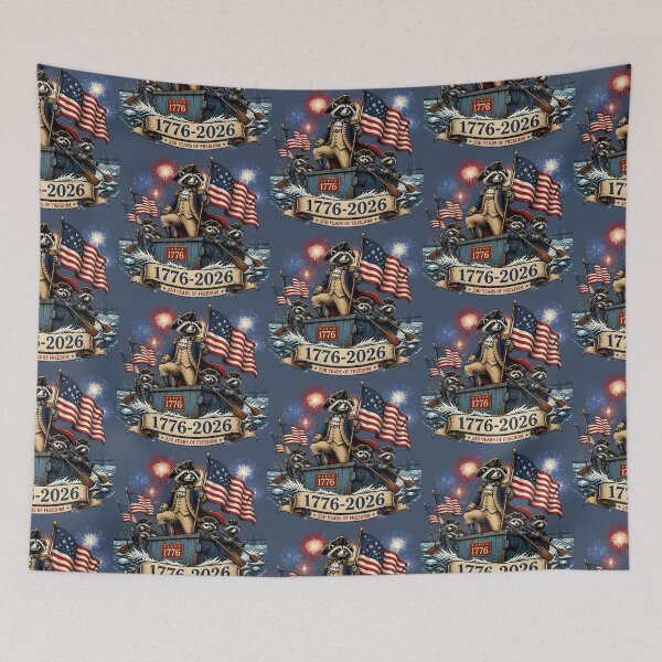Item preview, GGeorge Washington Raccoon America 250 Patriotic Meme | 1776 2026 Independence Day | Funny  July 4th Trash Panda designed and sold by VectorJoy.