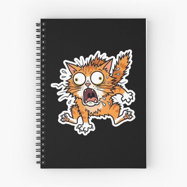 Item preview, Panicking Cat Extreme Anxiety Panic Attack Sticker designed and sold by Cat Meme Fund.