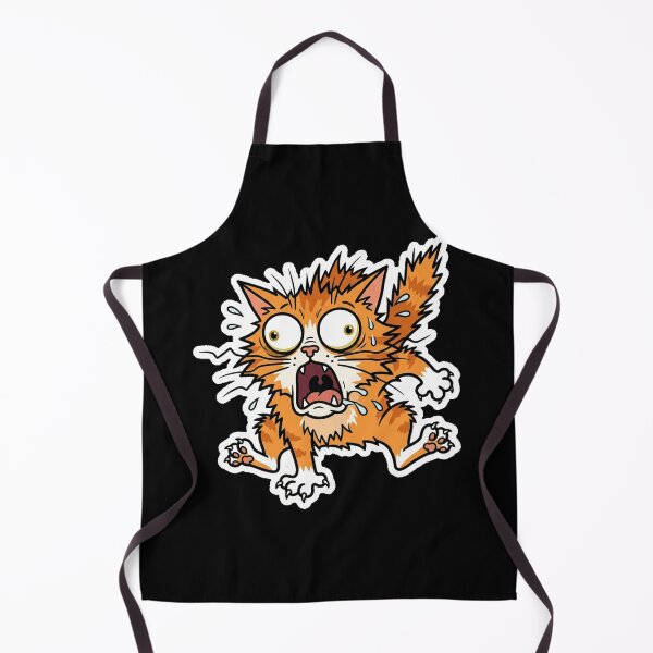 Item preview, Panicking Cat Extreme Anxiety Panic Attack Sticker designed and sold by Cat Meme Fund.