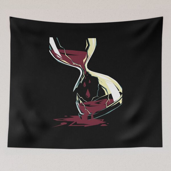 Item preview, Broken Hourglass Bloody Sand Time Horror Art designed and sold by EKHOAISTORE.